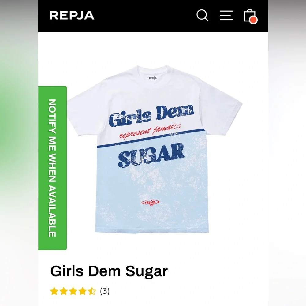 Rep JA Girls Dem Sugar Mens XXL Tee shirt-SOLD OUT - Picture 2 of 3